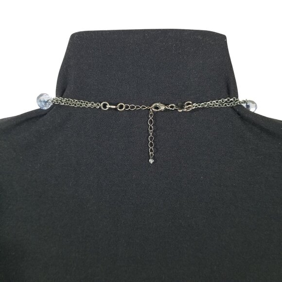 Crystal Necklaces x 2 Super Sparkly Iridescent Jewelry Blue, Green and Browns - Picture 12 of 15